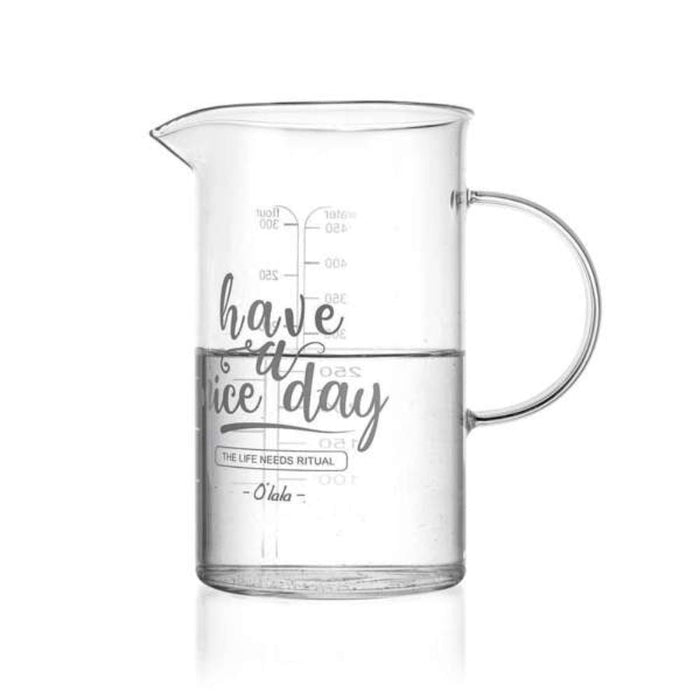 OLALA Measuring Jug – 450ml Borosilicate Glass Measuring Cup - Gourmet Gear