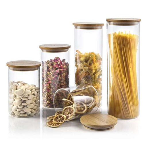 OLALA Storage Jar 1200ml with Bamboo Lid - Gourmet Gear