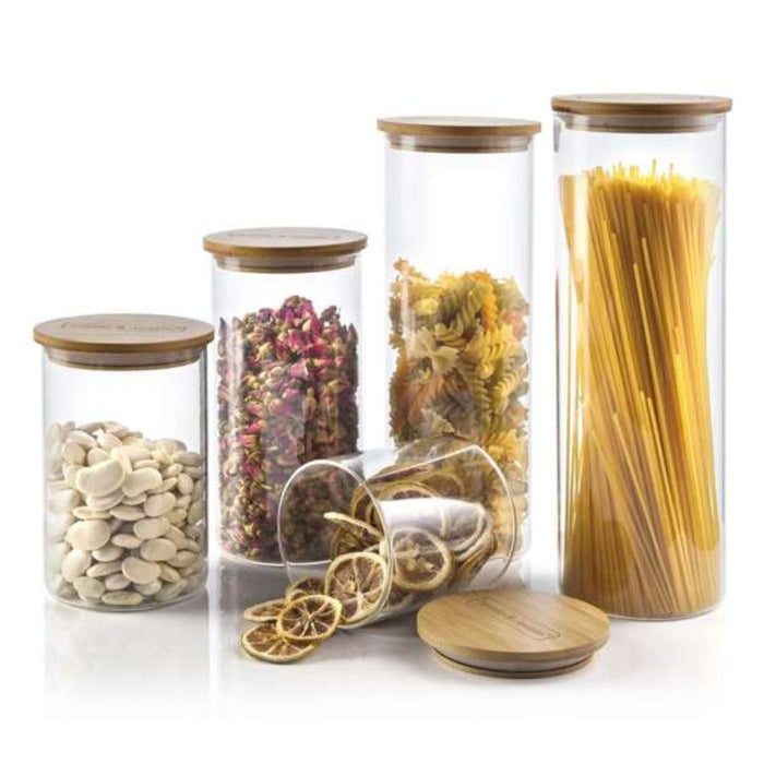 OLALA Storage Jar 450ml with Bamboo Lid - Gourmet Gear