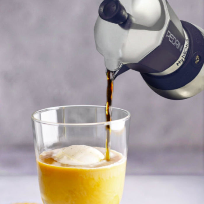 Pedrini 6 Cup Induction Coffee Maker - Navy - Gourmet Gear