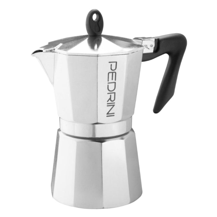 Pedrini Aluminium Polished Coffee Maker - 2 Sizes - Gourmet Gear