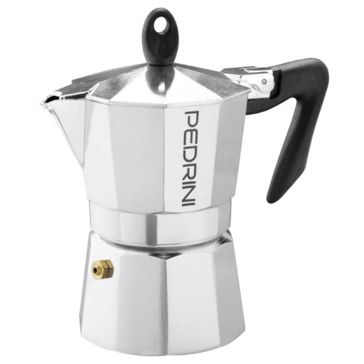 Pedrini Aluminium Polished Coffee Maker - 2 Sizes - Gourmet Gear