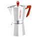 Pedrini Aluminium Polished Coffee Maker - Red - Gourmet Gear