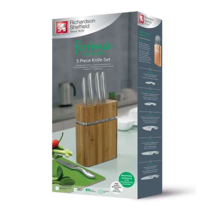 Richardson Sheffield Forme 5 - Piece Knife Block Set - Gourmet Gear