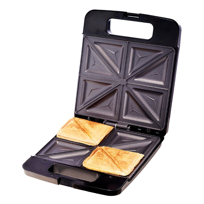 Russell Hobbs 4 - Slice Sandwich Maker - Stainless Steel & Black - Gourmet Gear