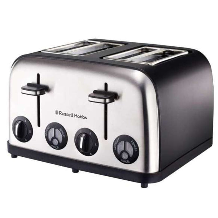 Russell Hobbs Matt Black 4Slice Toaster 13976 - Gourmet Gear