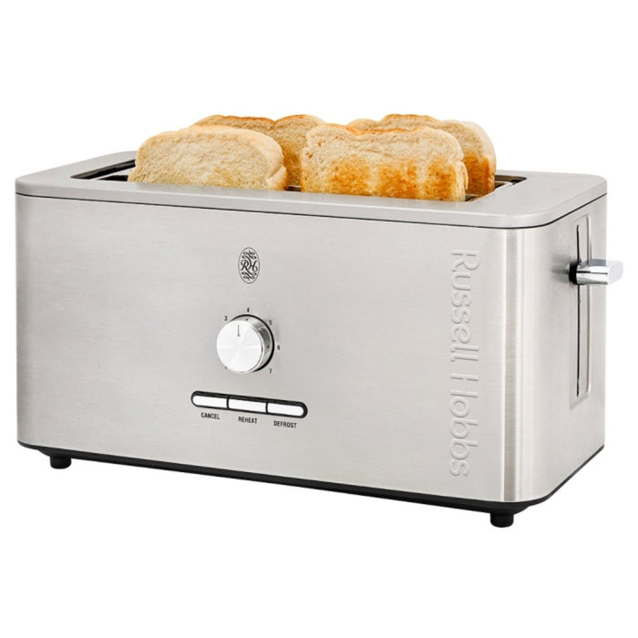 Russell Hobbs Nexus 4 Slice Toaster – Black or Silver - Gourmet Gear