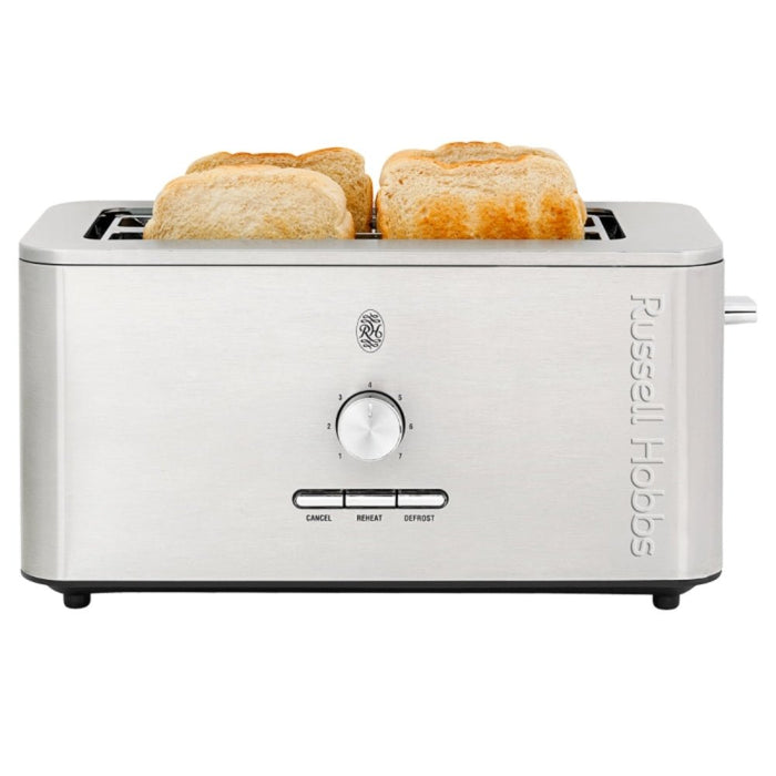 Russell Hobbs Nexus 4 Slice Toaster – Black or Silver - Gourmet Gear