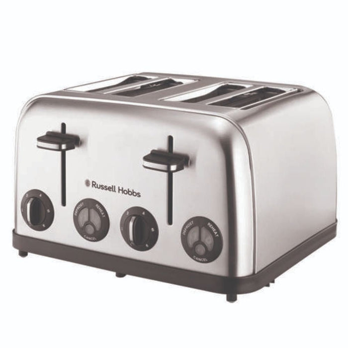 Russell Hubbs Stainless Steel 4Slice toaster 13976 - Gourmet Gear