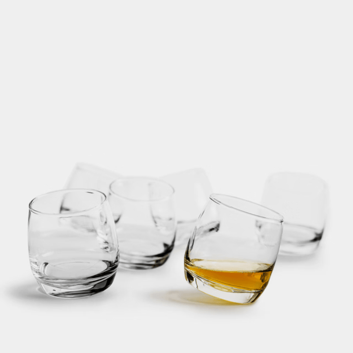 Sagaform Whiskey Rocking Tumblers, Set of 6 - Gourmet Gear