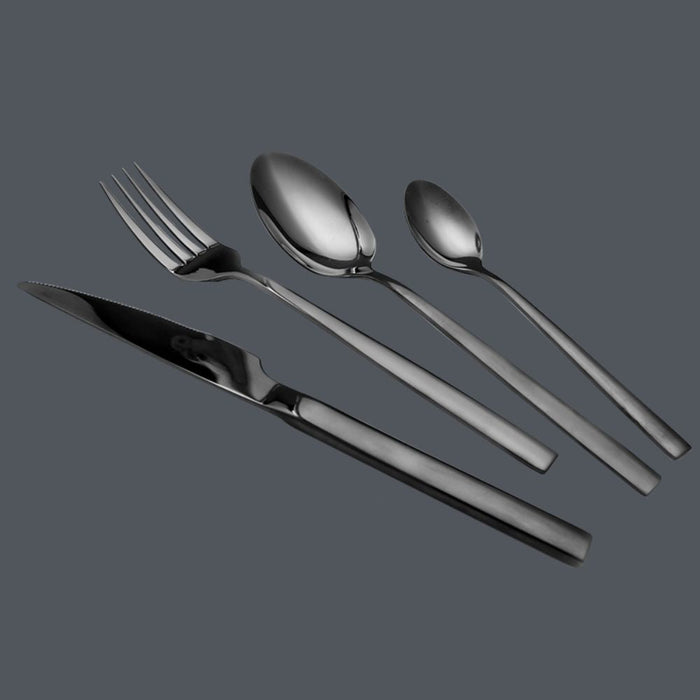 Salton 16 - Piece Black Cutlery Set - Gourmet Gear
