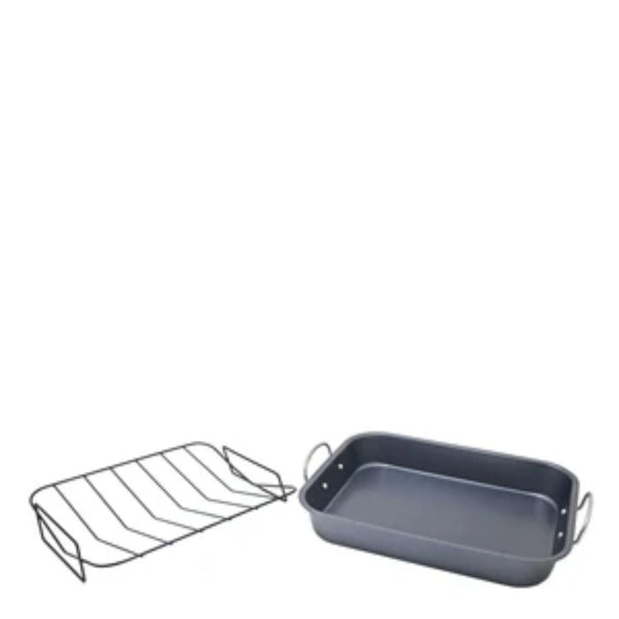 Salton Non - Stick Roaster Pan with Removable V - Rack - Gourmet Gear