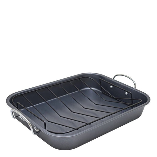 Salton Non - Stick Roaster Pan with Removable V - Rack - Gourmet Gear