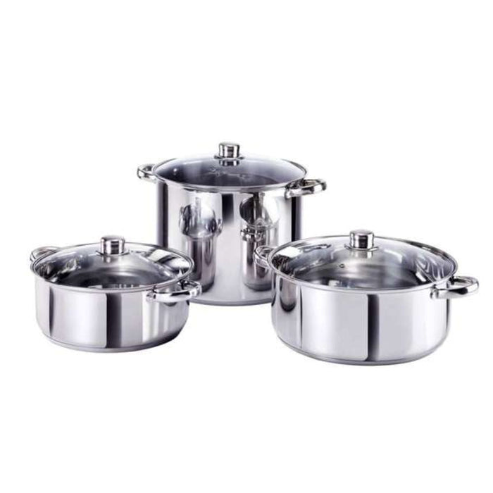 Salton Stainless Steel 6 - Piece Family Cookware Set - Gourmet Gear