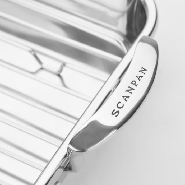 Scanpan Impact Roasting Pan with rack, 42x26cm - Gourmet Gear