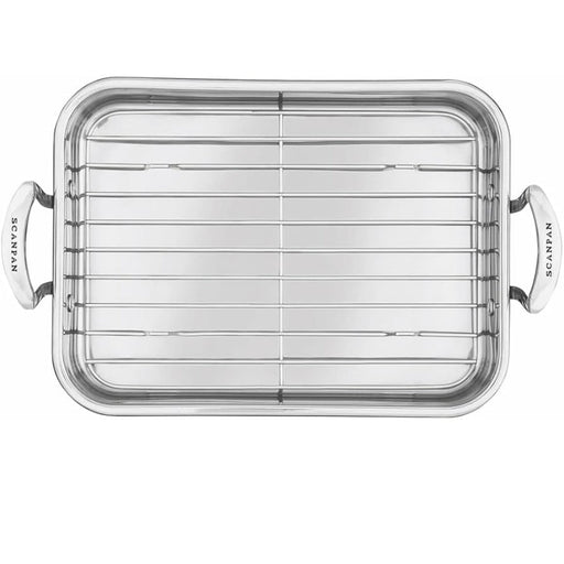 Scanpan Impact Roasting Pan with rack, 42x26cm - Gourmet Gear