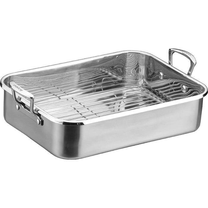 Scanpan Impact Roasting Pan with rack, 48x31cm - Gourmet Gear
