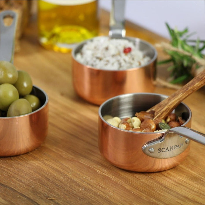 Scanpan Maitre D' Mini Saucepan Set of 3, 6cm - 0.08L - Gourmet Gear