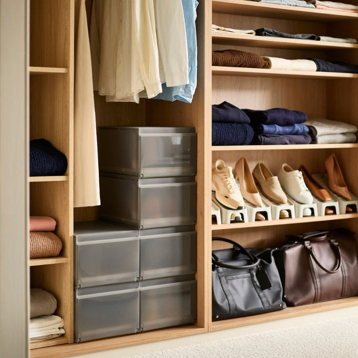 ShoeCase 6 - Piece Shoe Storage Box – Grey - Gourmet Gear