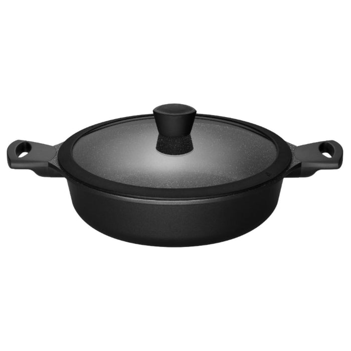 Sola Fair Cooking Paella Pan Low with Glass Lid 28cm - Gourmet Gear