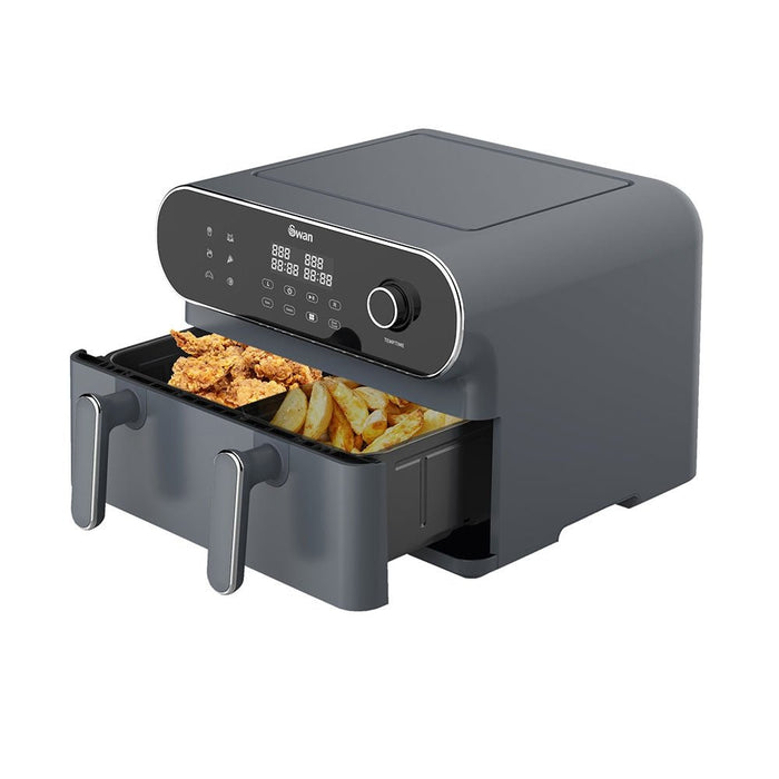 Swan 11 Litre Digital Dual Drawer Air Fryer - Gourmet Gear