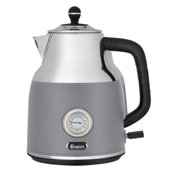 Swan 1.7 Litre Cordless Kettle with Temperature Gauge - 3 Colour Options - Gourmet Gear