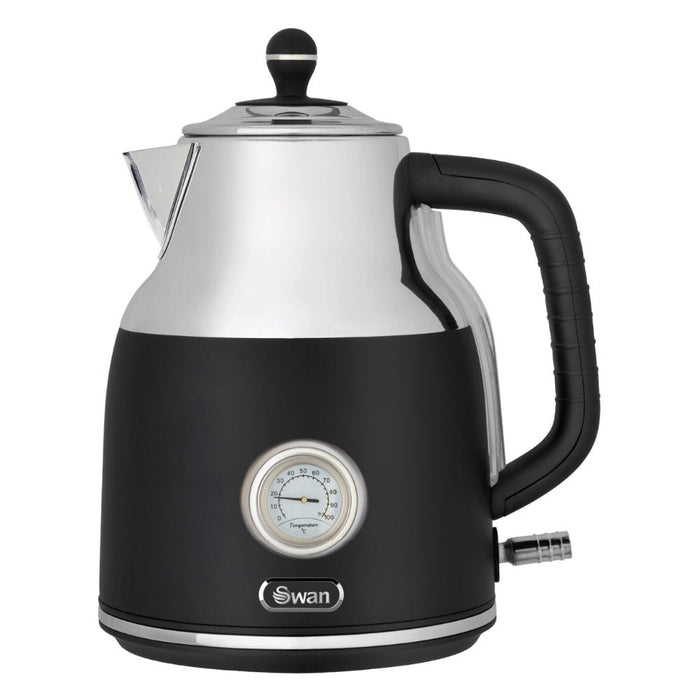 Swan 1.7 Litre Cordless Kettle with Temperature Gauge - 3 Colour Options - Gourmet Gear