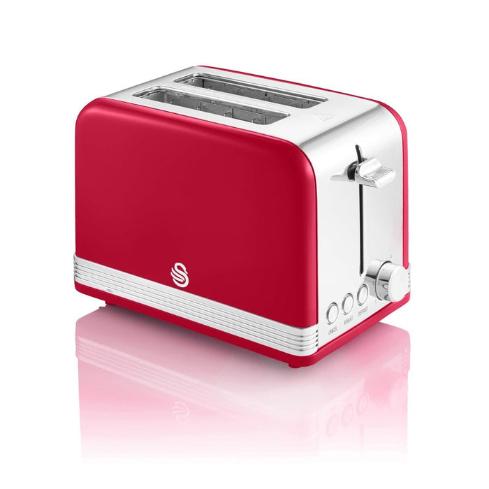 Swan Retro 2 - Slice Toaster - 3 Colour Options - Gourmet Gear