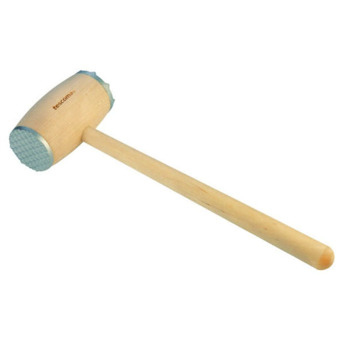 Tescoma Wooden Meat Mallet with Dual - Sided Metal Head - Gourmet Gear