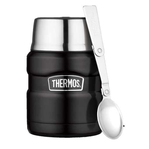 Thermos Stainless King Food Jar 470ml - Matt Black - Gourmet Gear