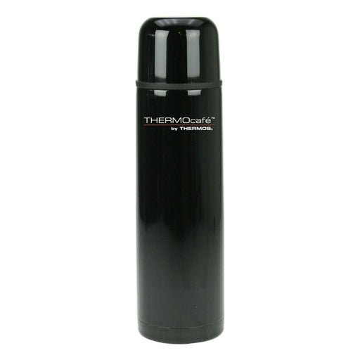 Thermos ThermoCafé Everyday Flask 1L - Black Rubber - Gourmet Gear