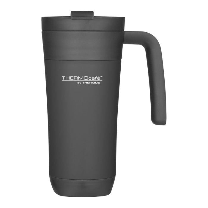 Thermos ThermoCafé Flip Lid Travel Mug 425ml - Black - Gourmet Gear