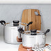Tramontina Grano Compact Stainless Steel 3pc Cookware Set - Gourmet Gear