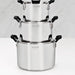 Tramontina Grano Compact Stainless Steel 3pc Cookware Set - Gourmet Gear