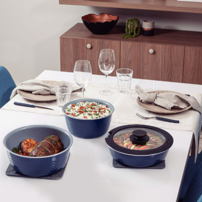 Tramontina Itria 10 - Piece Multipurpose Aluminum Cookware Set - Gourmet Gear