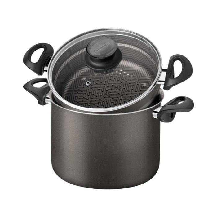 Tramontina Paris Aluminum Steamer and Stock Pot Set with Non - Stick Coating - Gourmet Gear