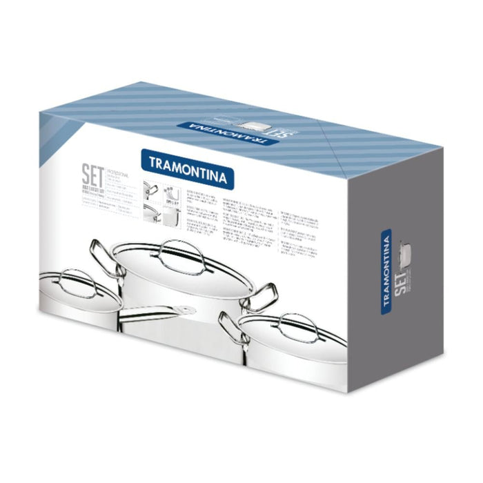 Tramontina Professional 10 - Piece Stainless Steel Cookware Set - Gourmet Gear