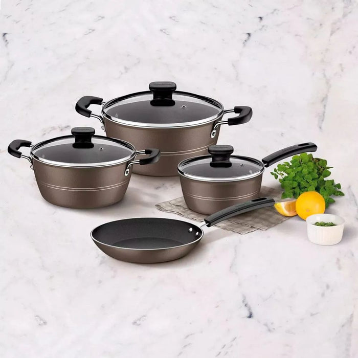 Tramontina Sicília 7 - Piece Aluminum Non - Stick Cookware Set - Gourmet Gear
