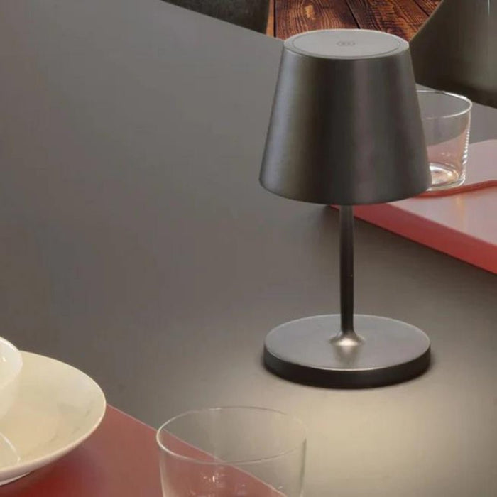Trevi Mini Shade Gold | Black | White Rechargeable Table Lamp - Gourmet Gear