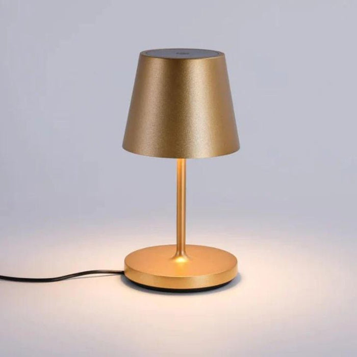 Trevi Mini Shade Gold | Black | White Rechargeable Table Lamp - Gourmet Gear