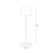 Trevi Smooth Shade Gold | Black | White Rechargeable Table Lamp - Gourmet Gear
