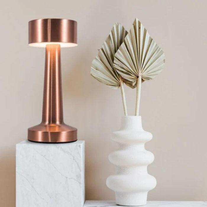 Turret Gold | Copper Rechargeable Table Lamp