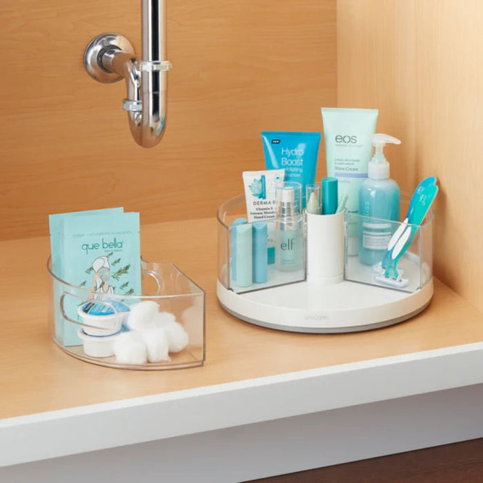 YouCopia Crazy Susan® Turntable Organizer with 3 Bins - Gourmet Gear