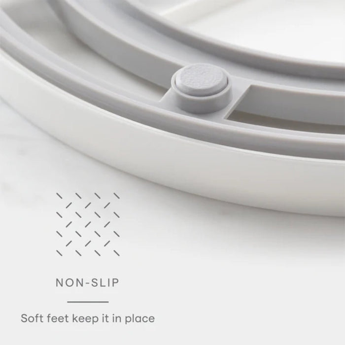 YouCopia Crazy Susan® Turntable Organizer with 3 Bins - Gourmet Gear