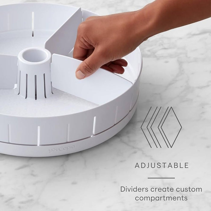YouCopia Crazy Susan Under Sink Suite Turntable - White - Gourmet Gear