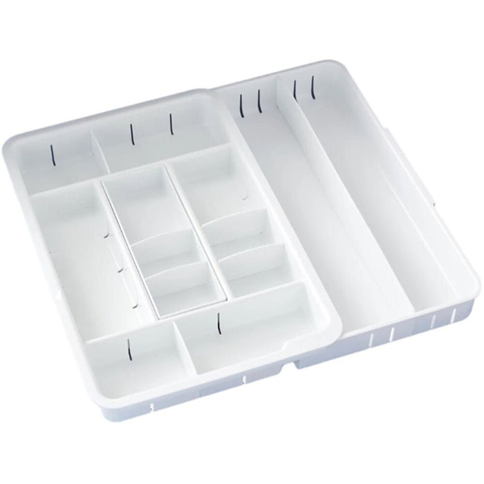YouCopia DrawerFit Small "Stuff" Organizer - White - Gourmet Gear