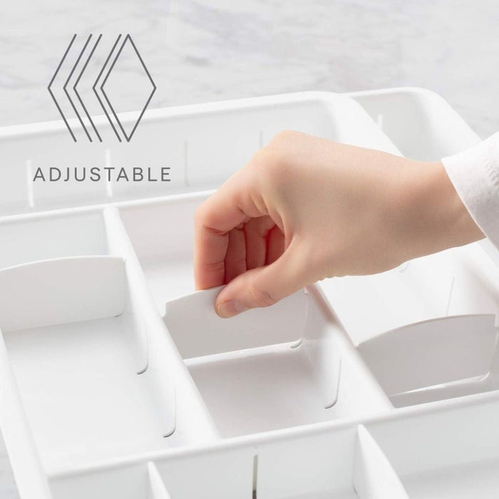 YouCopia DrawerFit Small "Stuff" Organizer - White - Gourmet Gear