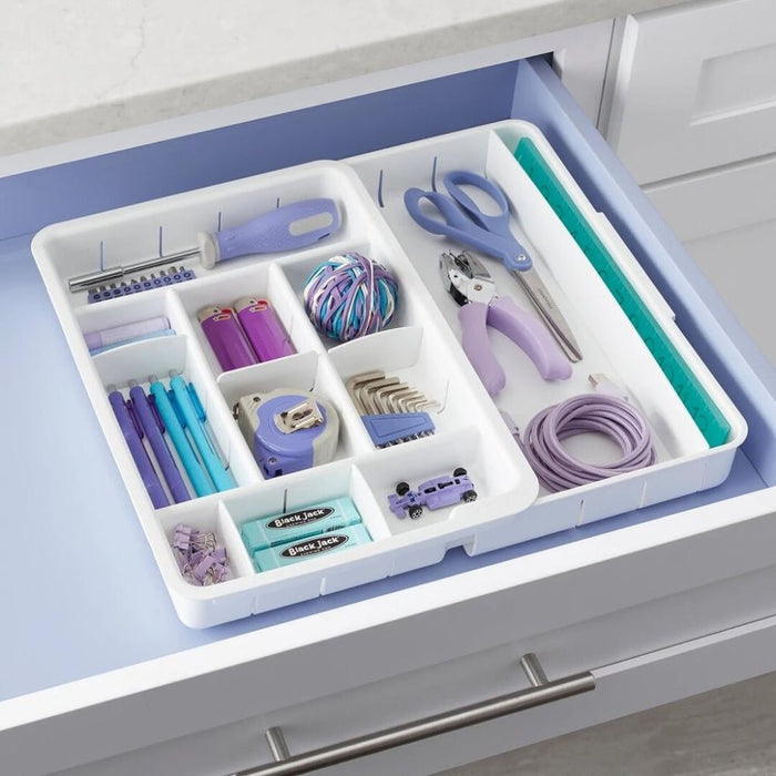 YouCopia DrawerFit Small "Stuff" Organizer - White - Gourmet Gear