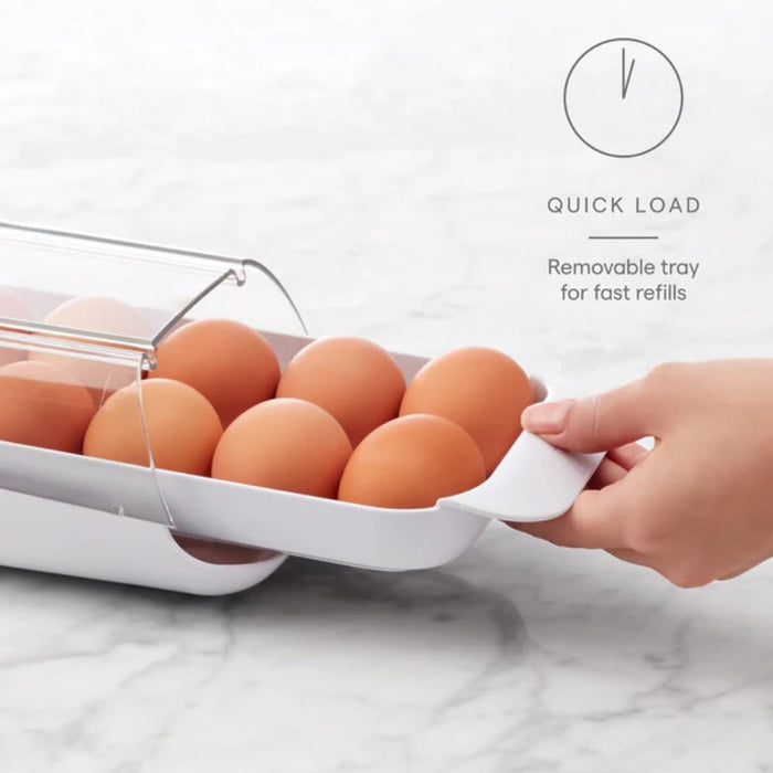 YouCopia FridgeView™ Rolling Egg Holder - Gourmet Gear