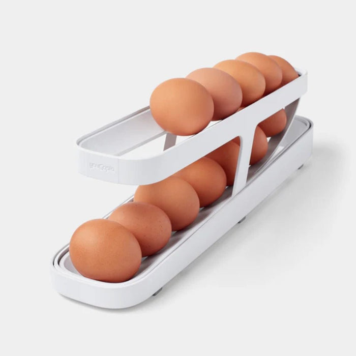 YouCopia RollDown® Egg Dispenser - White - Gourmet Gear